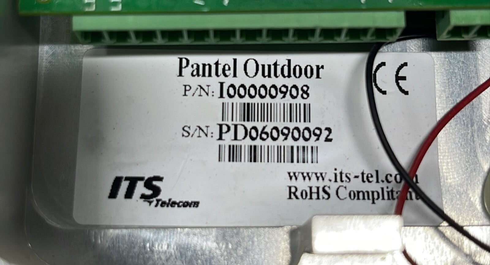 ITS Telecom Pantel Outdoor I00000908 Phone Single Button