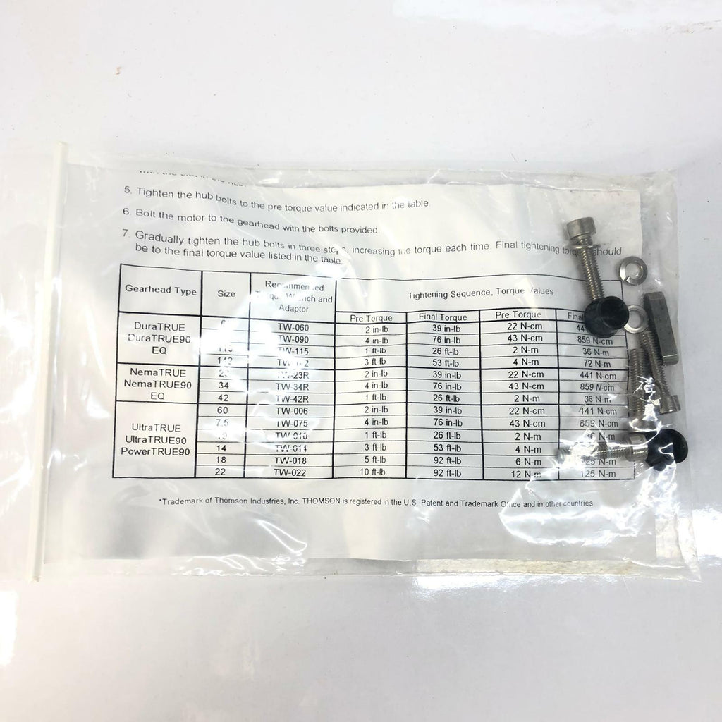 [2 Pcs] THOMSON MICRON NT90-005-S-RM090-40 Nema True Size 90 Gearbox Ratio 5:1