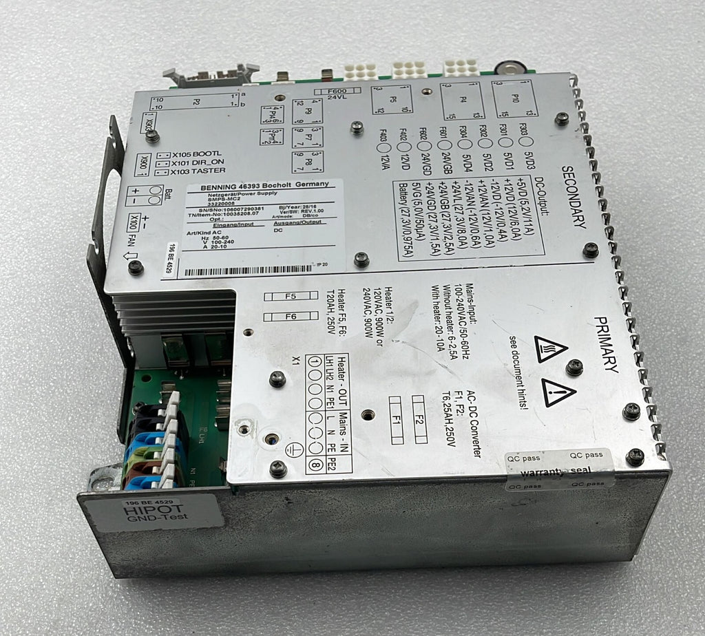 Benning 46393 Bocholt Power Supply SMPS-MC2 33220008 10035208.07