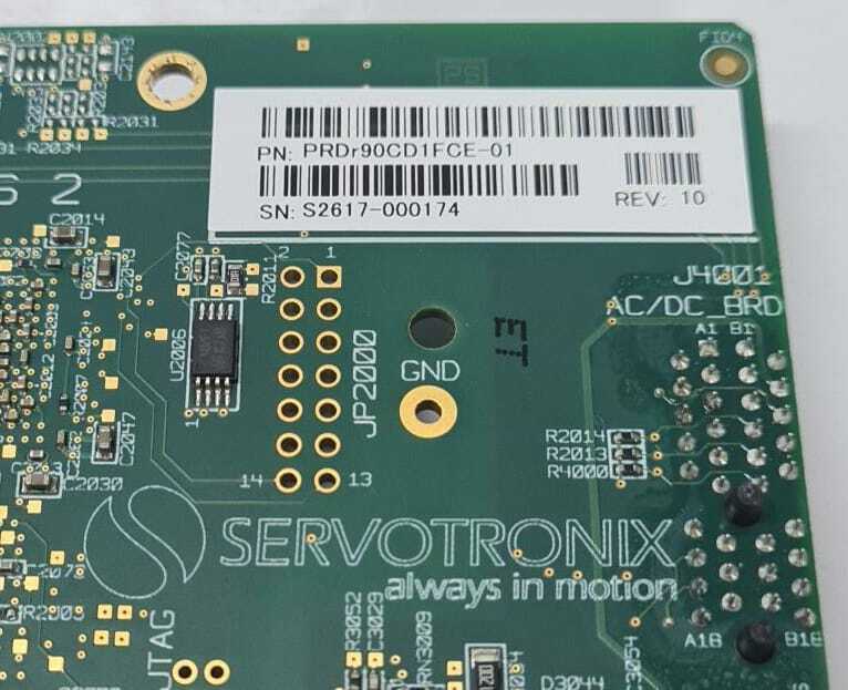 Servotronix Dual Control Board PRDr90CD1FCE- 01 Rev 10 PCB-R90CDCF0-01