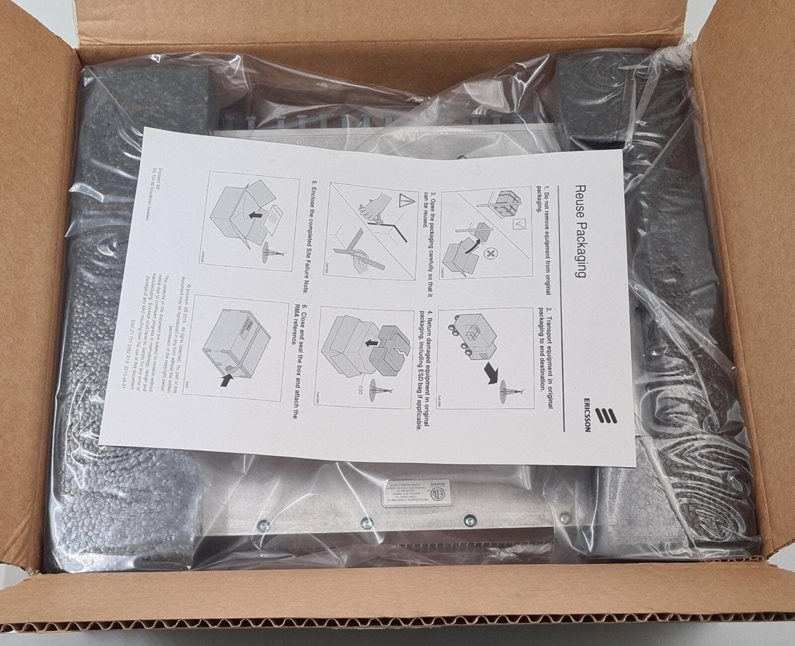 NEW - Ericsson KDU 137 925/31 R5A Processor Baseband 5216 Digital GSM LTE UMTS