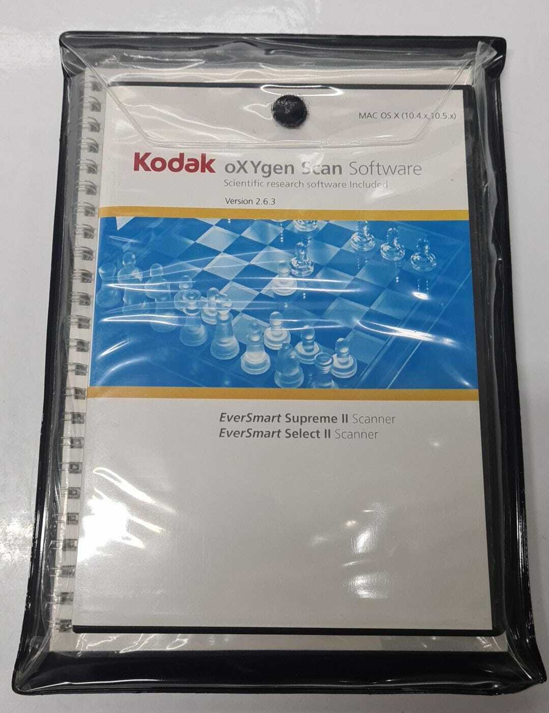 KODAK oXYgen Scan Software For EverSmart Ver. 2.6.3 MAC OS X (10.5.x/10.4.x)