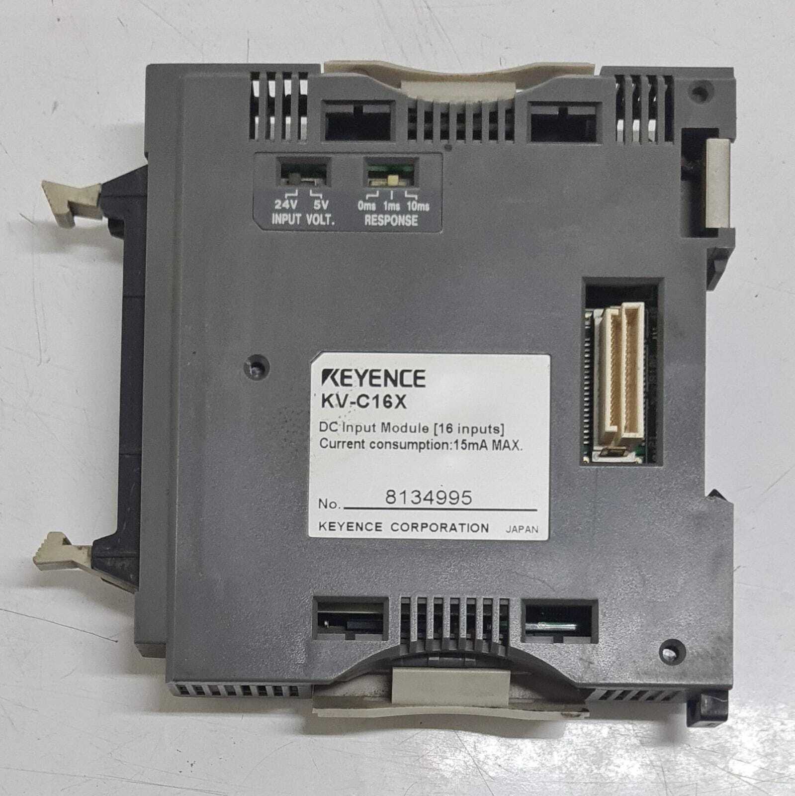 Keyence KV-B16R KV-300 CPU KV-C16X Input KV-L2 Relay Output module - AS IS