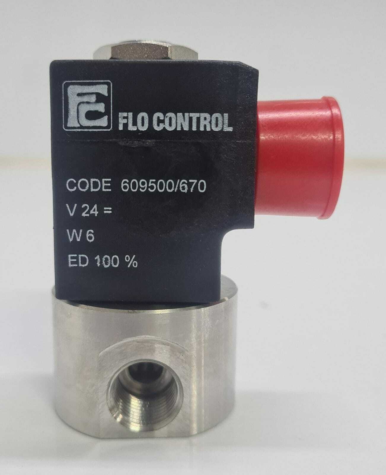 [LOT OF 3] FLO CONTROL FC 609500/670 Solenoid Valve 24VCD W/ Q90198.002