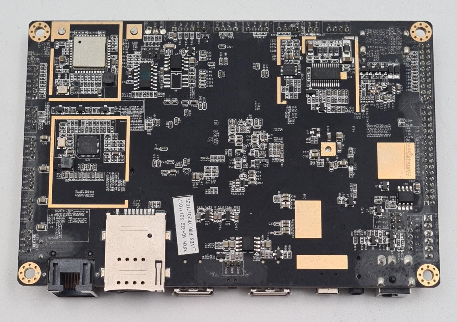 rk3288 Android development YF-020H Motherboard 4G+32G driver for Touch Screen 4k