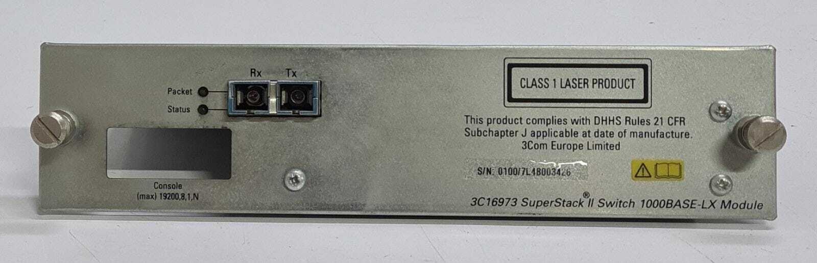 3COM 3C16973 SUPERSTACK II Switch 1000 BASE-LX Module SSII 1697-360-000