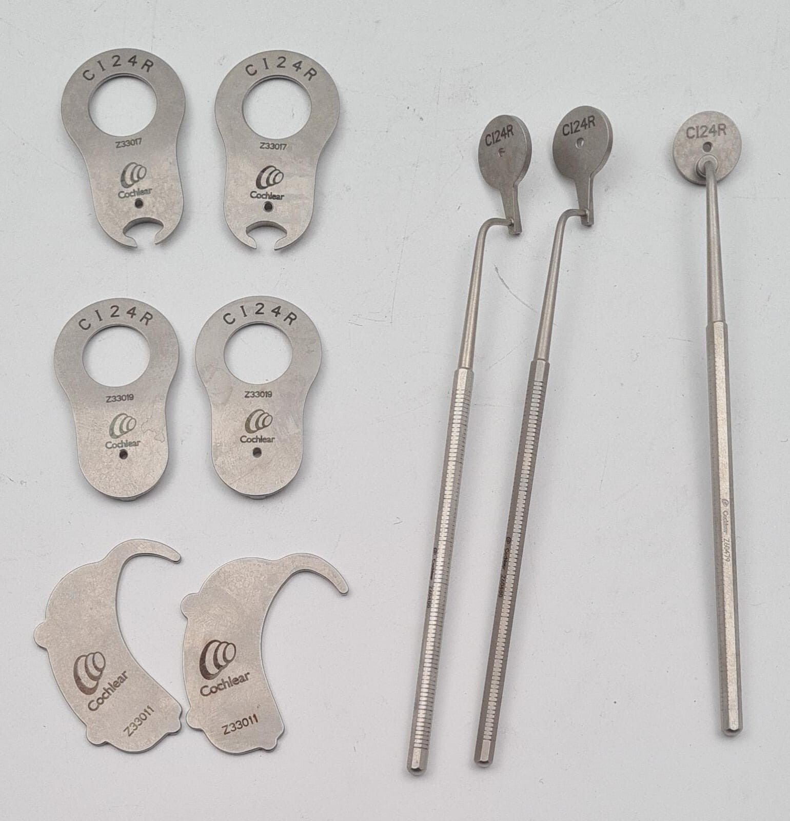 Cochlear CI24R KIT 2* Z33011 2* Z33019 2* Z33017 2* Z60480 Z60479 Surgical Tool