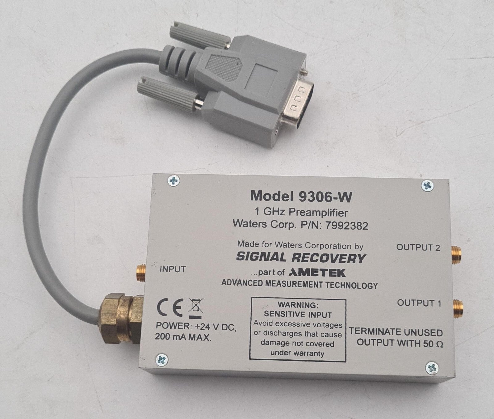 AMETEK Signal Recovery 9306-W 1GHz Preamplifier Waters 7992382
