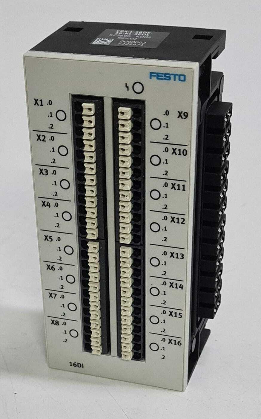 FESTO CPX-L-16DE-16-KL-3POL 572606 KD02 DIGITAL INPUT 16 16DI CHANNEL MODULE