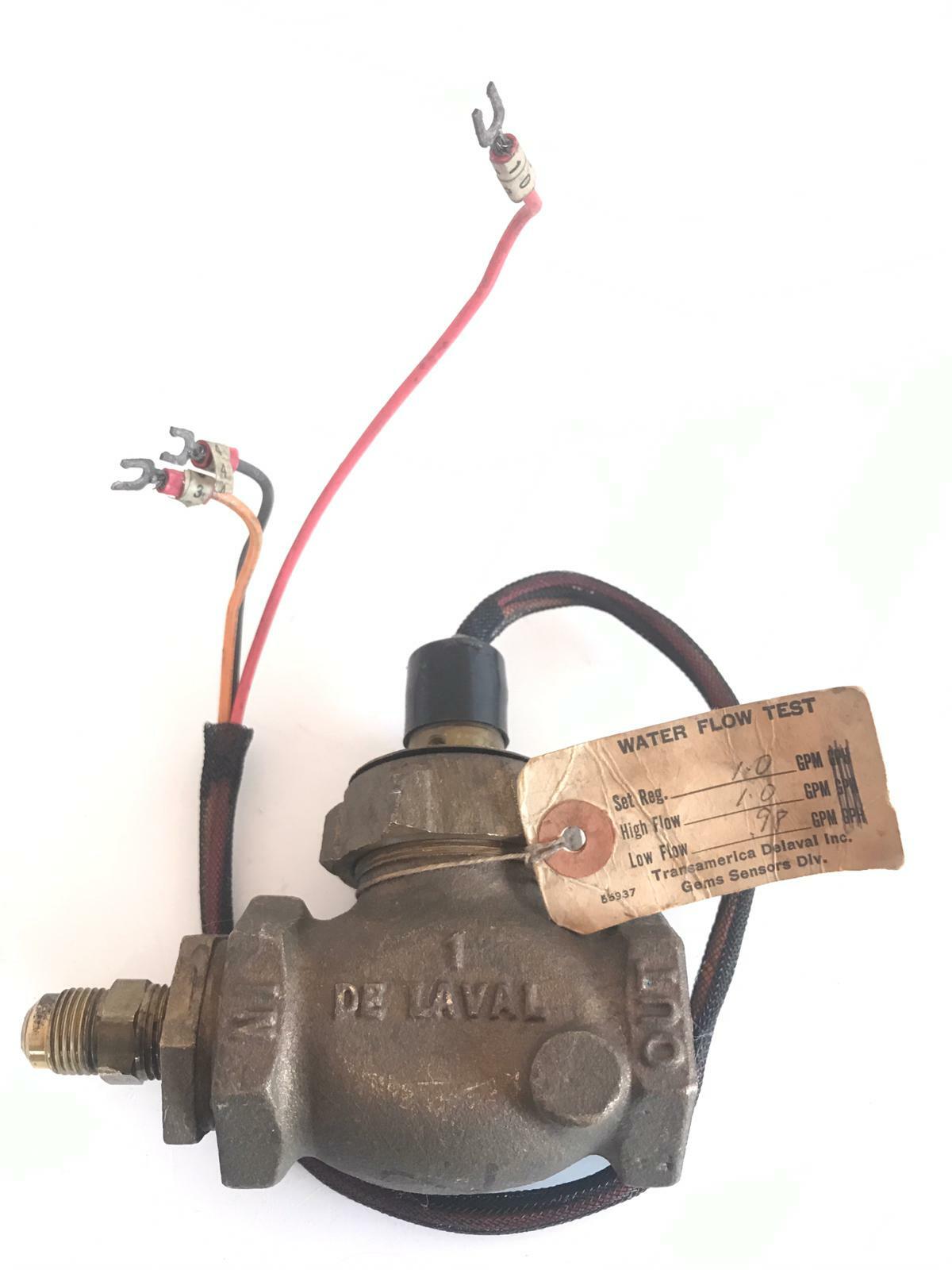 Transamerica Delaval/Gems GPM, FS-200 Flow Switch SSU 50 to 240VAC