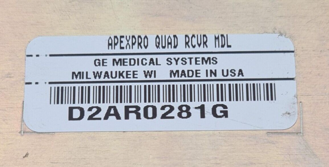 GE MEDICAL SYSTEM APEXPRO QUAD RCVR Receiver MDL