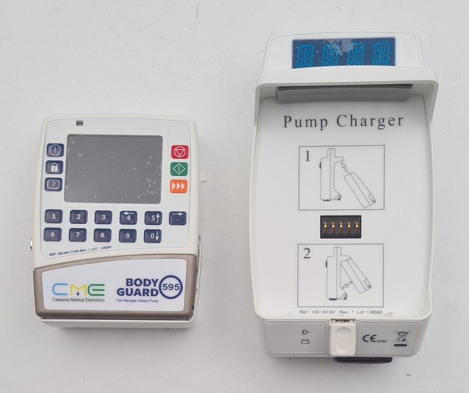 **AS-IS** MedNet CME Caesarea BodyGuard 595 999-803de Infusion PUMP CHARGER KIT