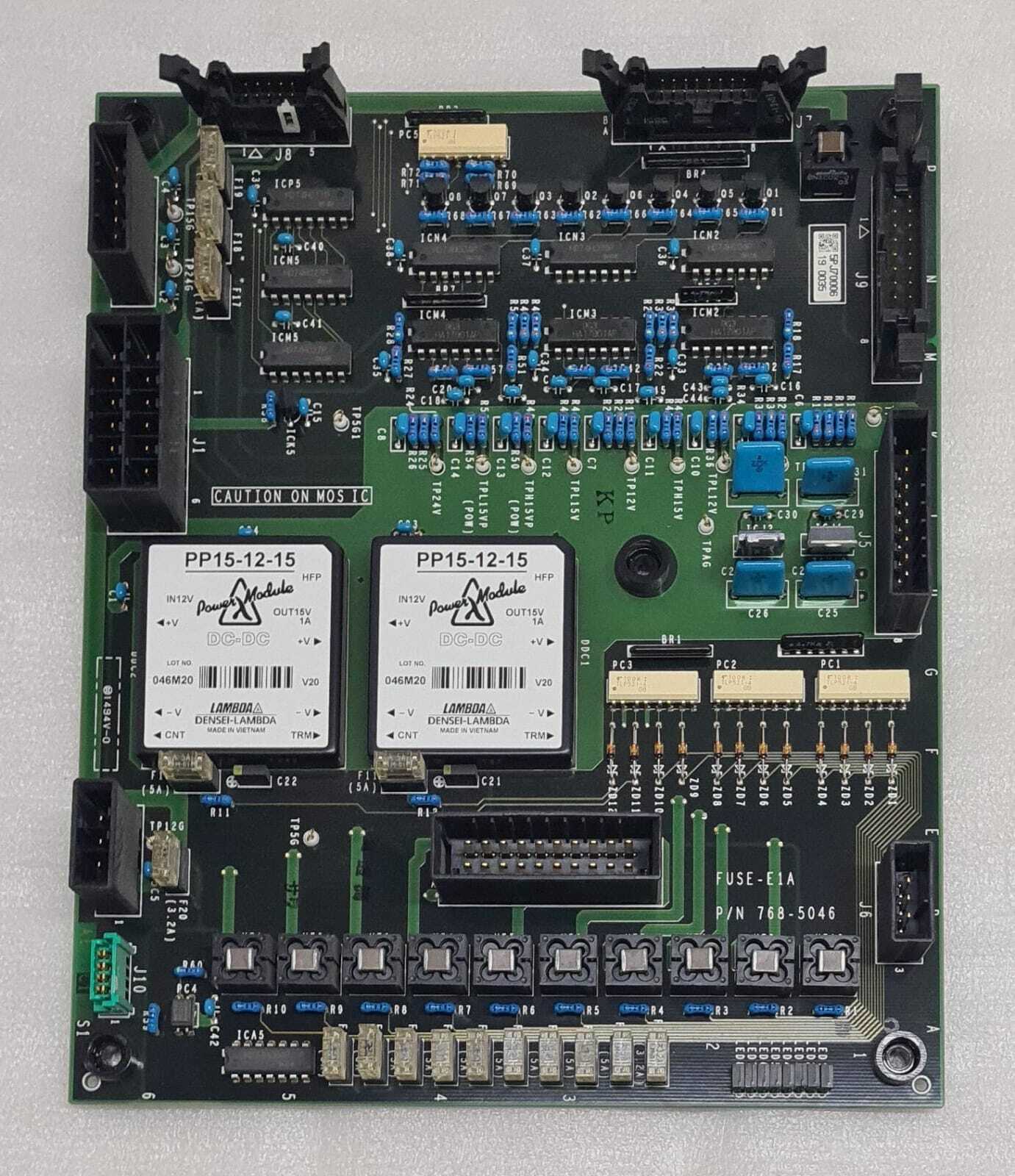 HITACHI FUSE-E1A P/N 768-5046 Power Board C 27685146 W/ 2* LAMBDA PP15-12-15
