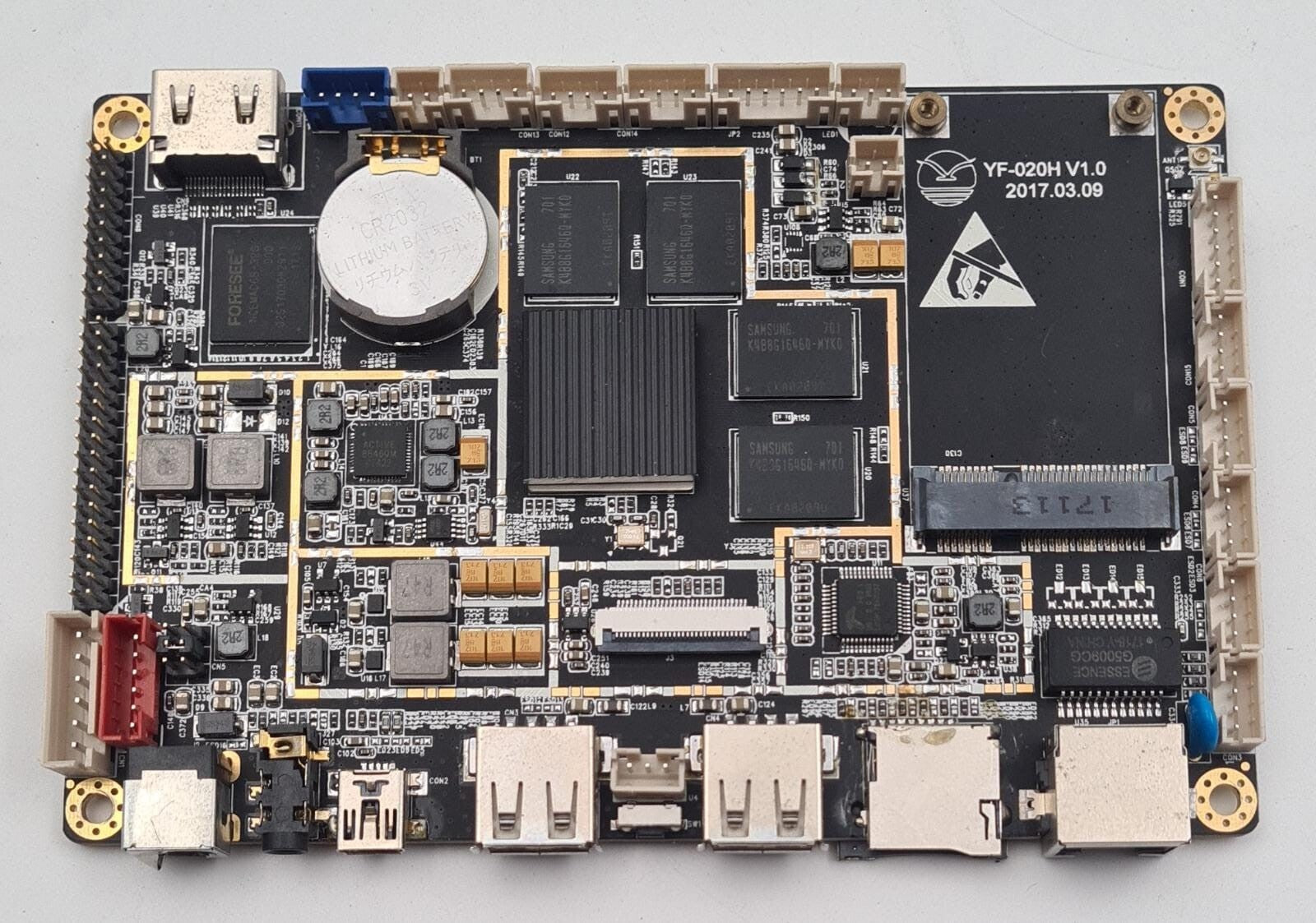 rk3288 Android development YF-020H Motherboard 4G+32G driver for Touch Screen 4k