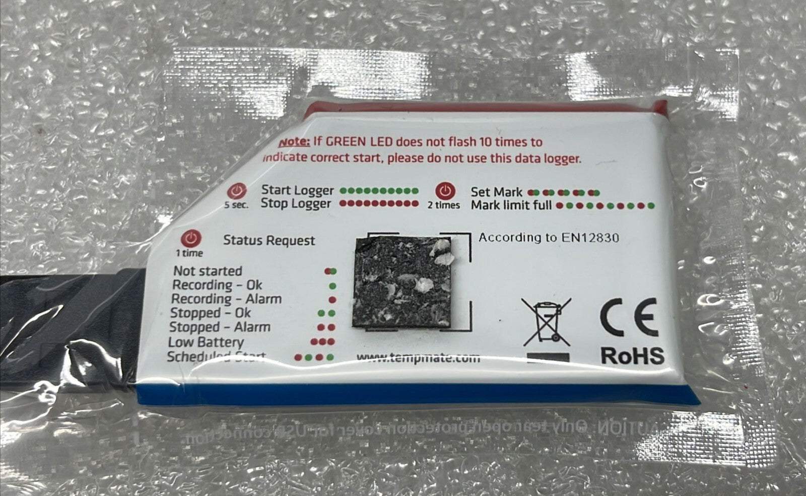 [LOT OF 6] TEMPMATE-S1 VER 3 MODEL S1C10A01000T Temperature Data logger