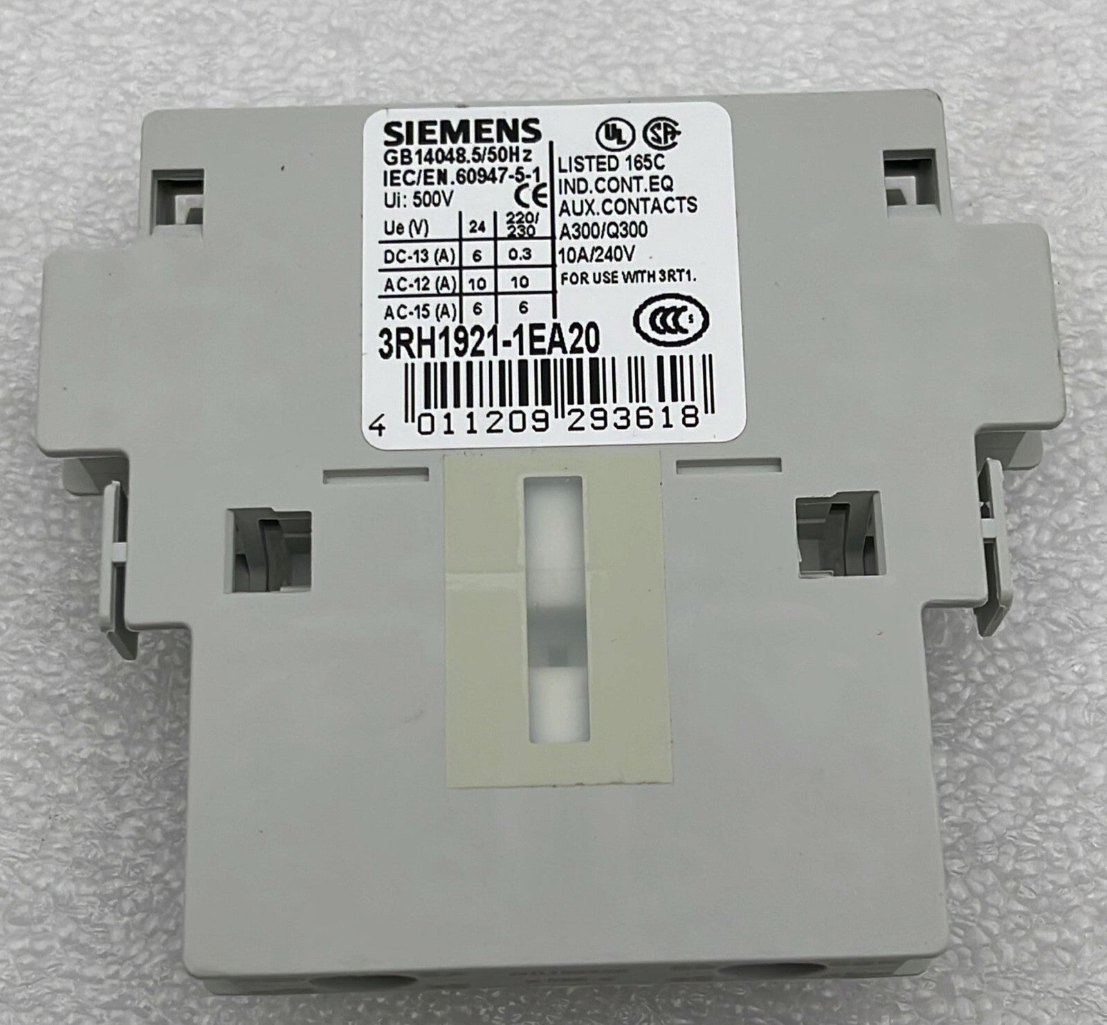 [LOT OF 6] Siemens 3RH1921-1EA20 Auxiliary switch block