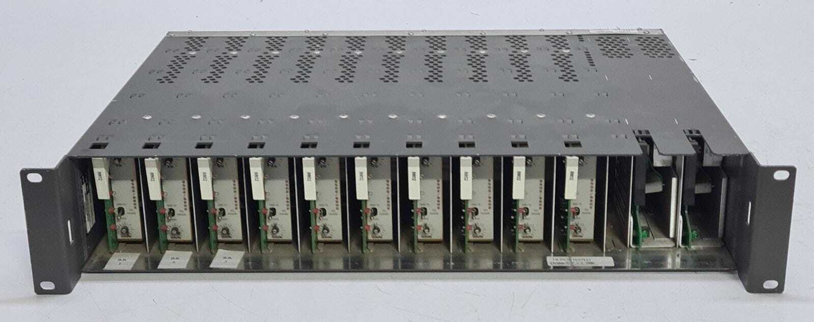 Grass Valley 8900 Series 10 Slot Frame w/ 10x 8802 & 2x Condor 2XS14181 PSU