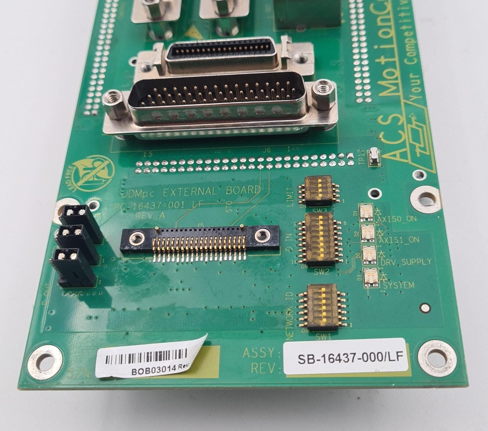 ACS Motion Control UDMpc EXTERNAL BOARD PC-16437-001_LF SB-16437 Module