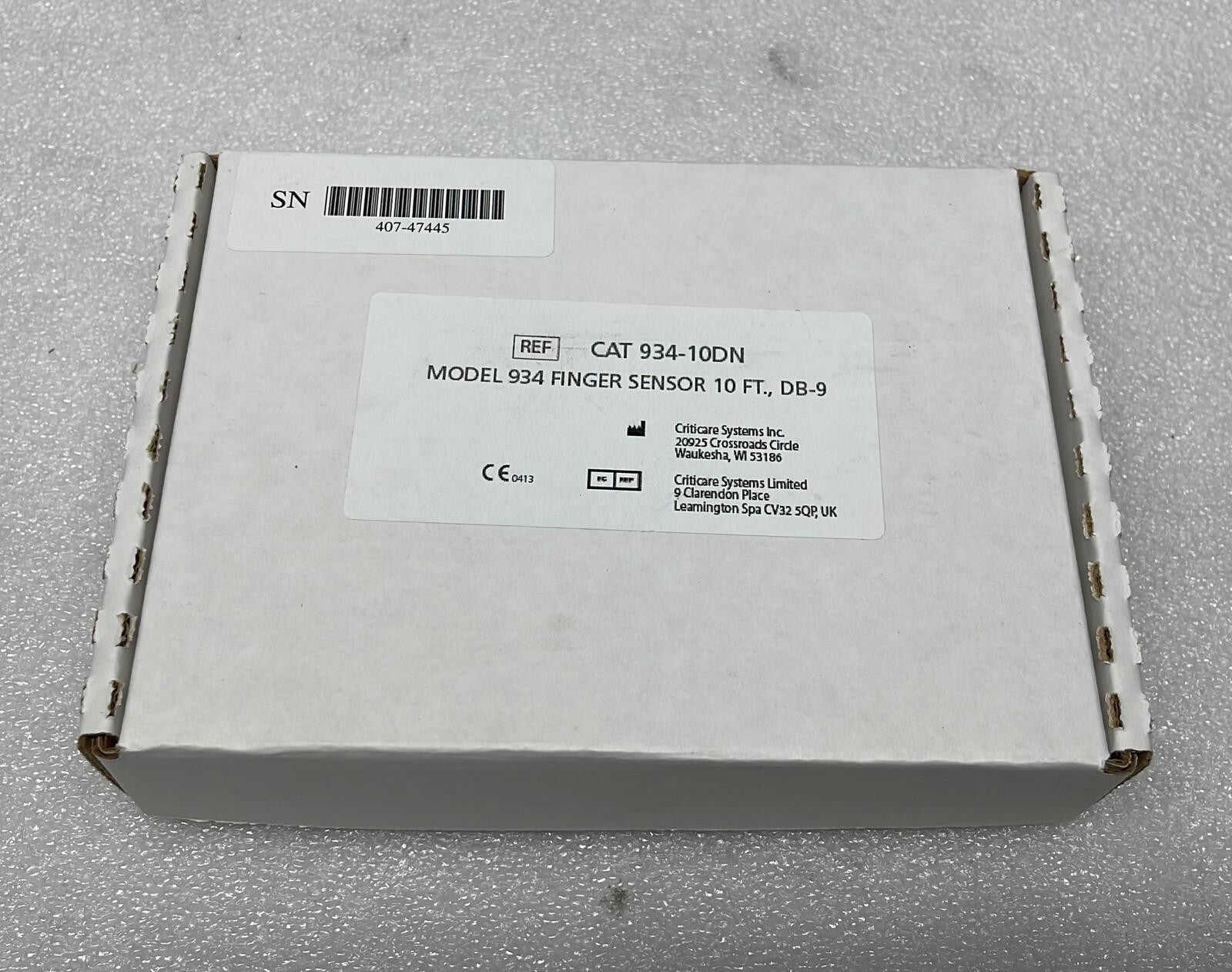 CSI Criticare Systems 504DX Digital Oximeter Monitor W/ 934-10DN Finger Sensor