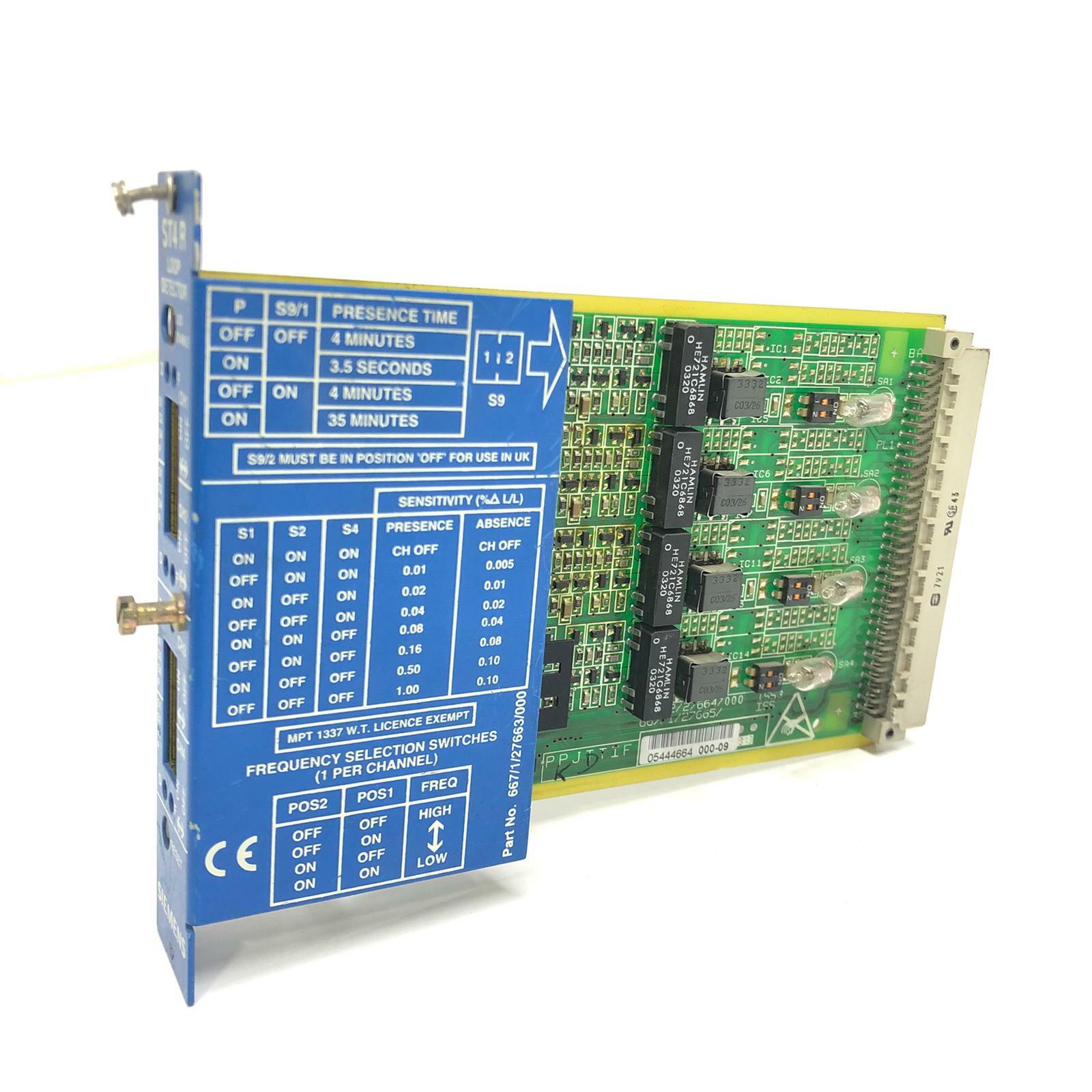 SIEMENS ST4R Loop Detector Board ST950 ICM Intelligent Traffic System compatible