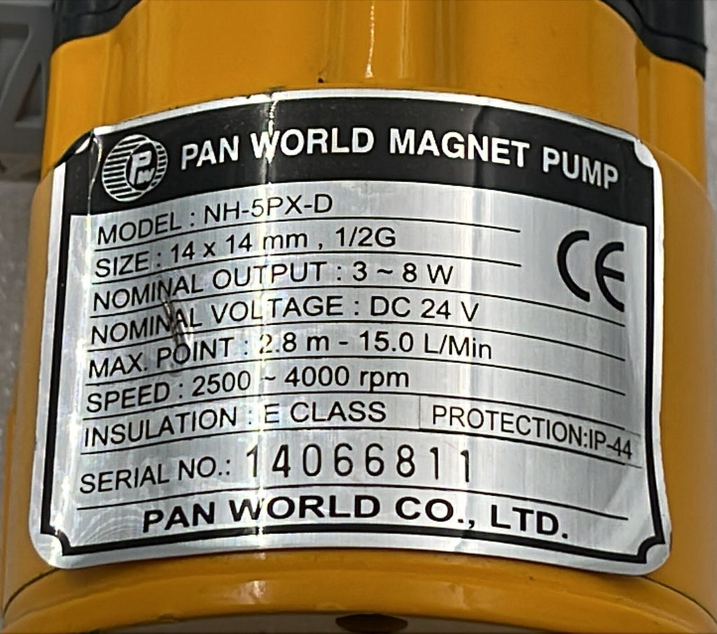 Pan World Magnet Pump NH-5PX-D 14x14mm 1/2 G