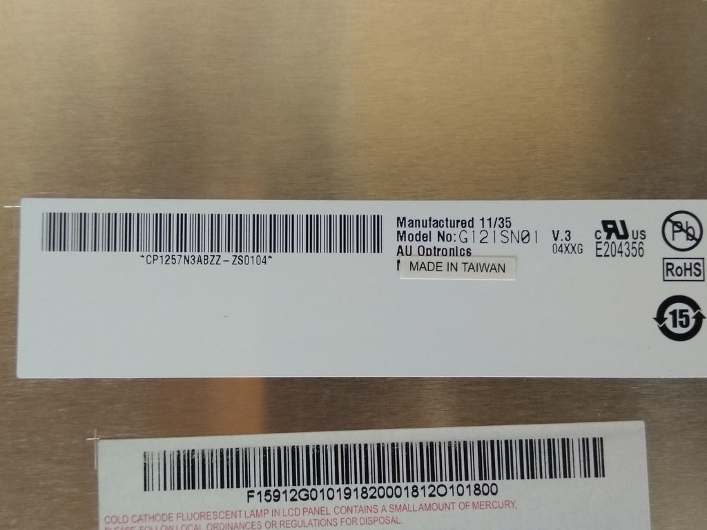 Au Optronics 12 inch 800x600 Industrial Color Tft Lcd Screen Panel g121sn01 V 3