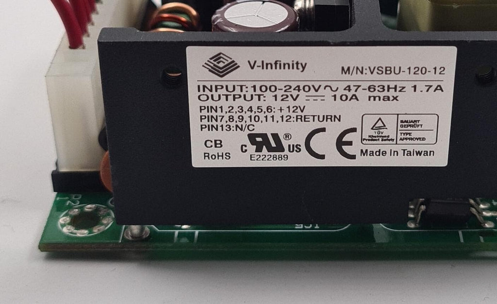 V-Infinity VSBU-120-12 12V 10A Power Supply 55-08387-05 REV E