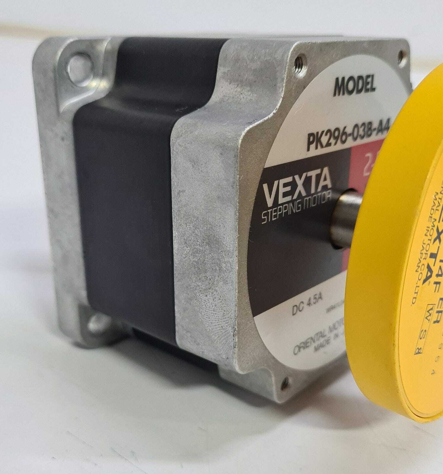 Vexta PK296-03B-A4 Stepping Motor 2-PHASE 1.8/Step W/ D9CL-14F Clean Damper