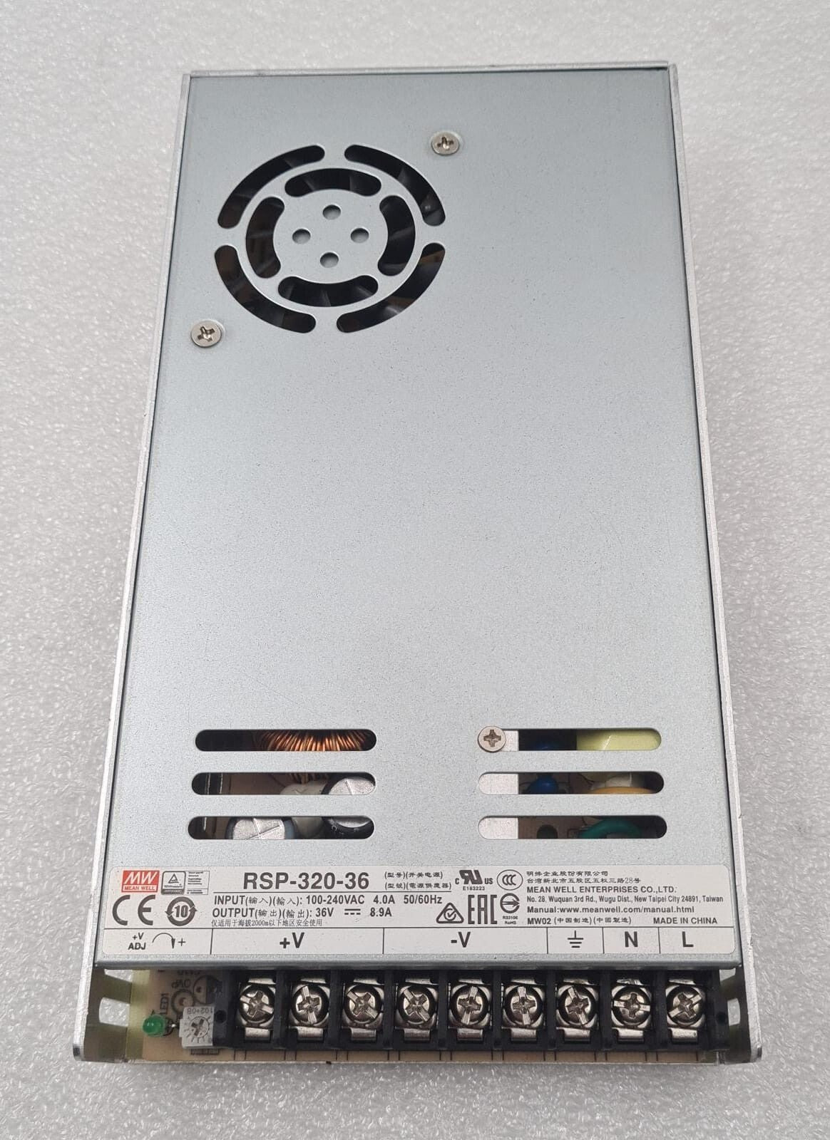 Mean Well MW RSP-320-36 Switching Power Supply 100-240VAC 36V 8.9A