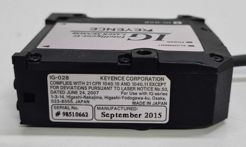 KEYENCE IG Intelligent-G LASER SENSOR TIG-028 T IG-028 TRANSMITTER