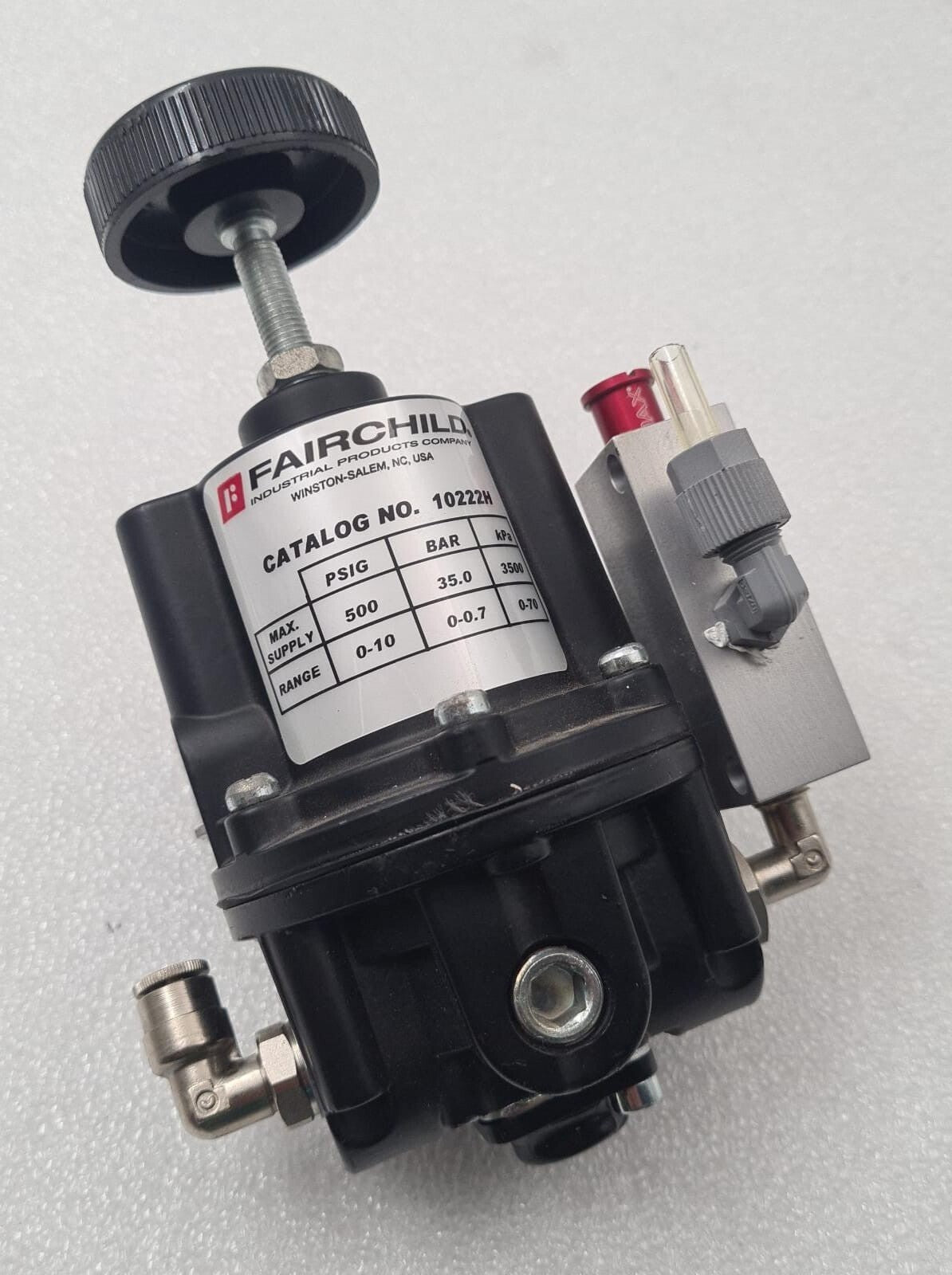 FAIRCHILD 10222H Pneumatic Precision Regulator 500PSI 35BAR 3500kPa #1