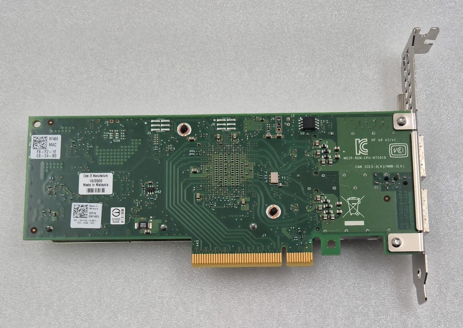 Dell 0KF46X Intel H71024-016 Dual-Port 40GbE QSFP+ PCIe Network Adapter Card