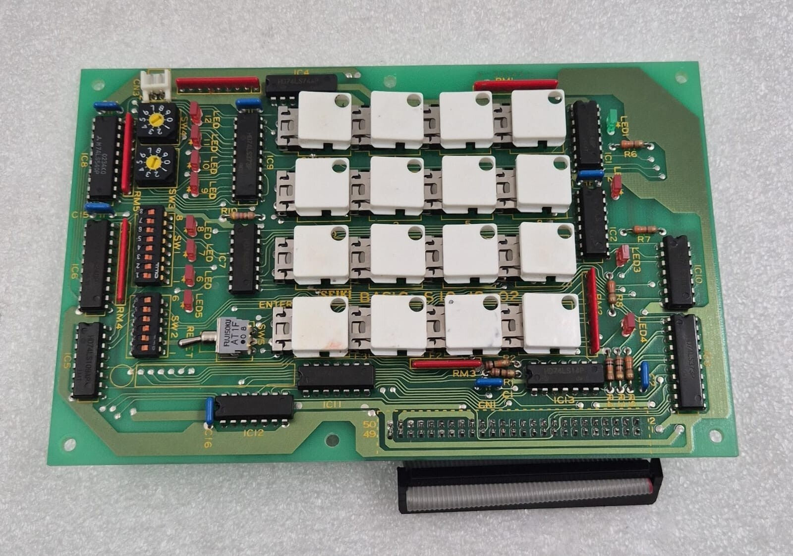 SEIKI BASIC-S 10-18-02 Keyboard Panel Circuit Board for INTELLIGENT MODULE
