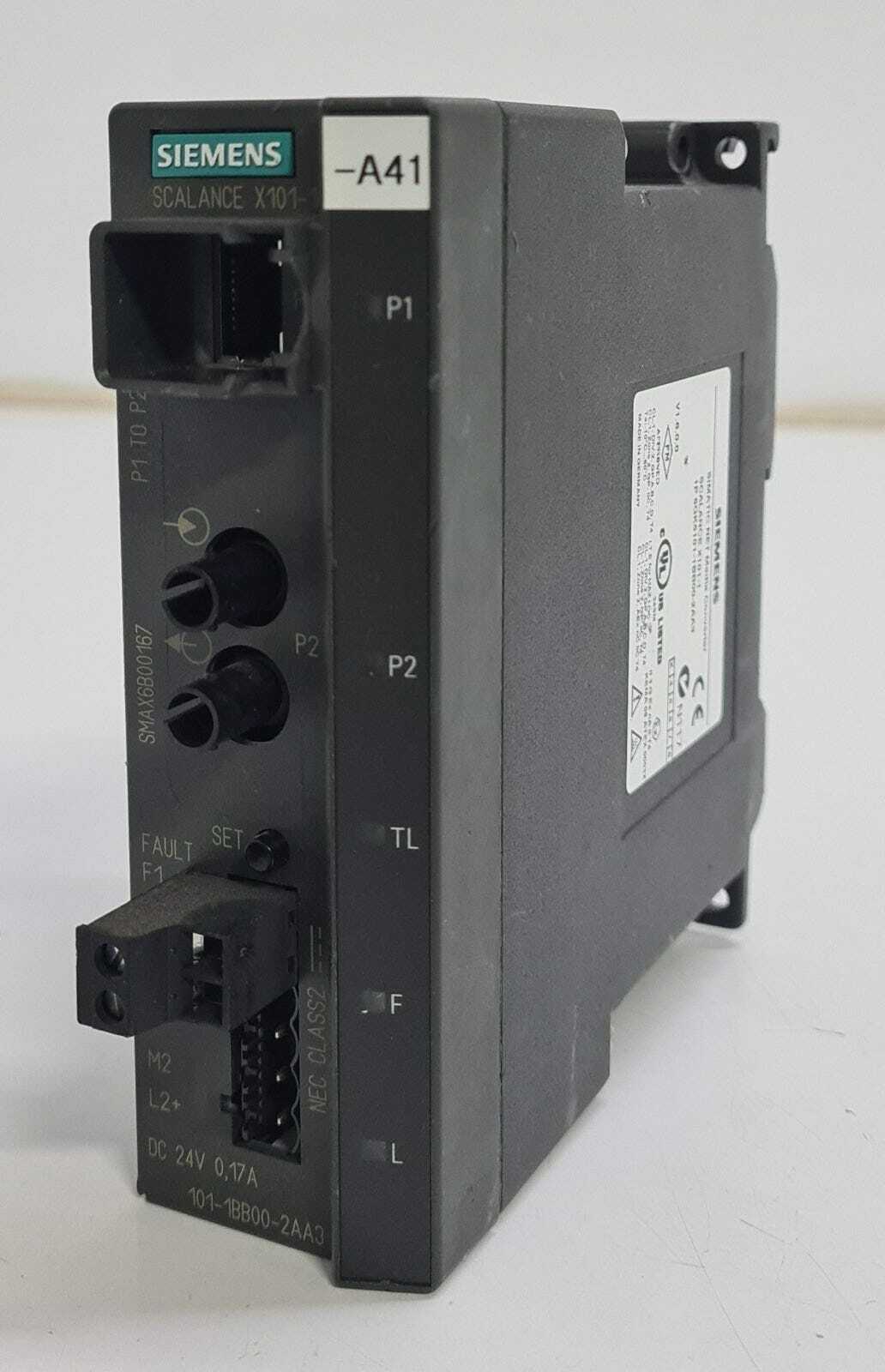 Siemens SIMATIC NET Media Converter SCALANCE X101-1 6GK5101-1BB00-2AA3 V1.6.0.0
