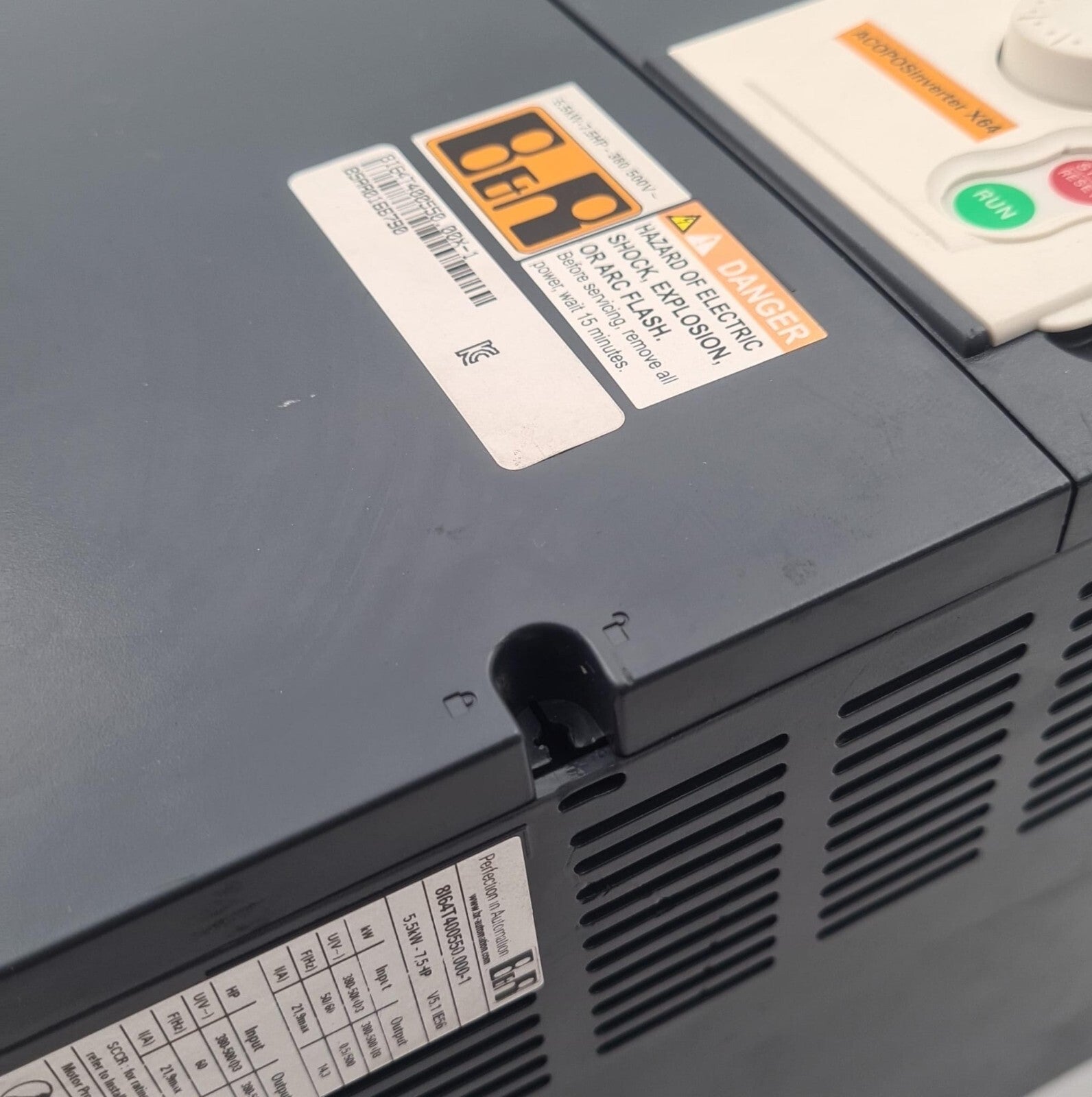 B&R Automation ACOPOS inverter X64 8I64T400550.000-1 5.5kW 7.5HP V5.1