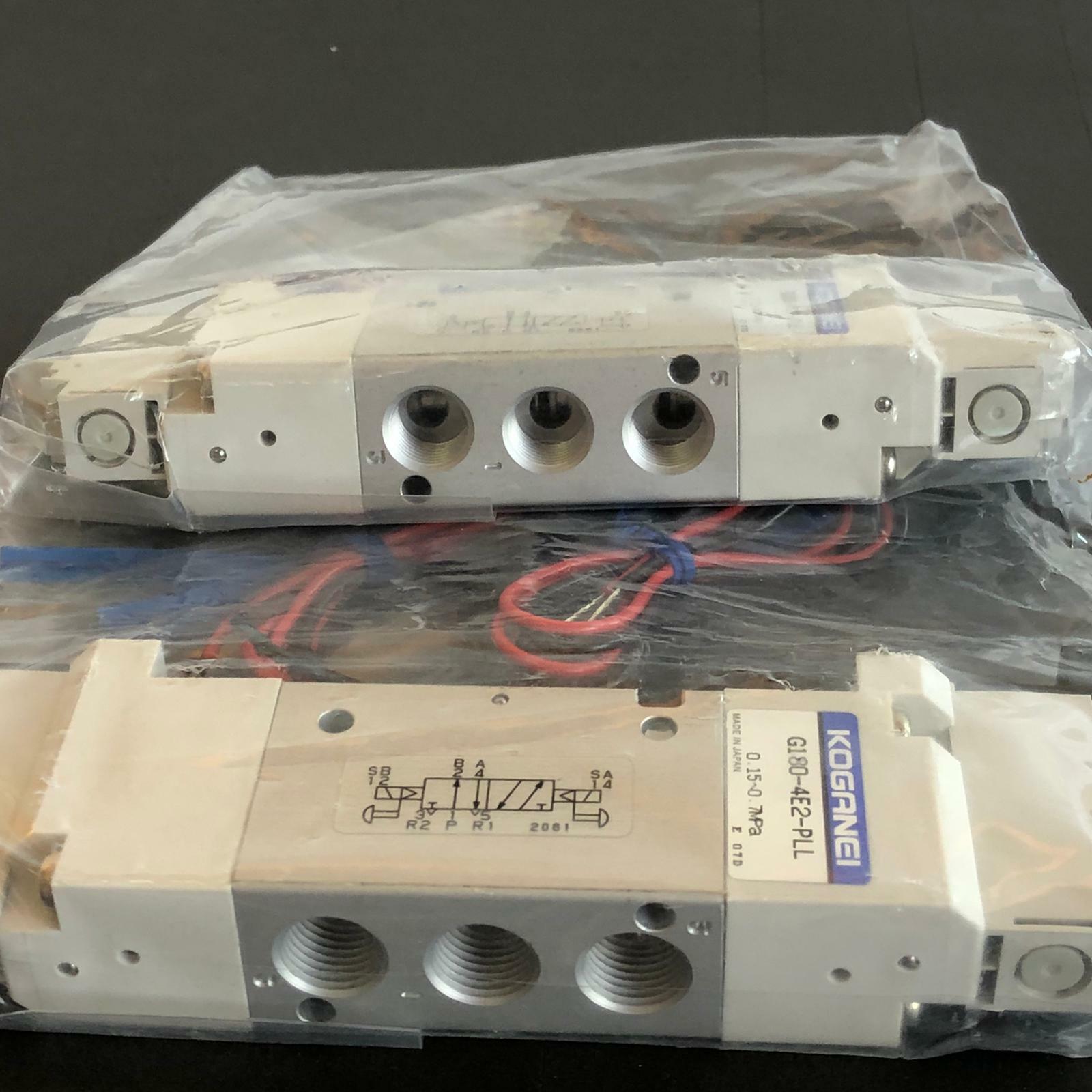 [LOT OF 2] NEW - KOGANEI G180-4E2-PLL Solenoid Valve