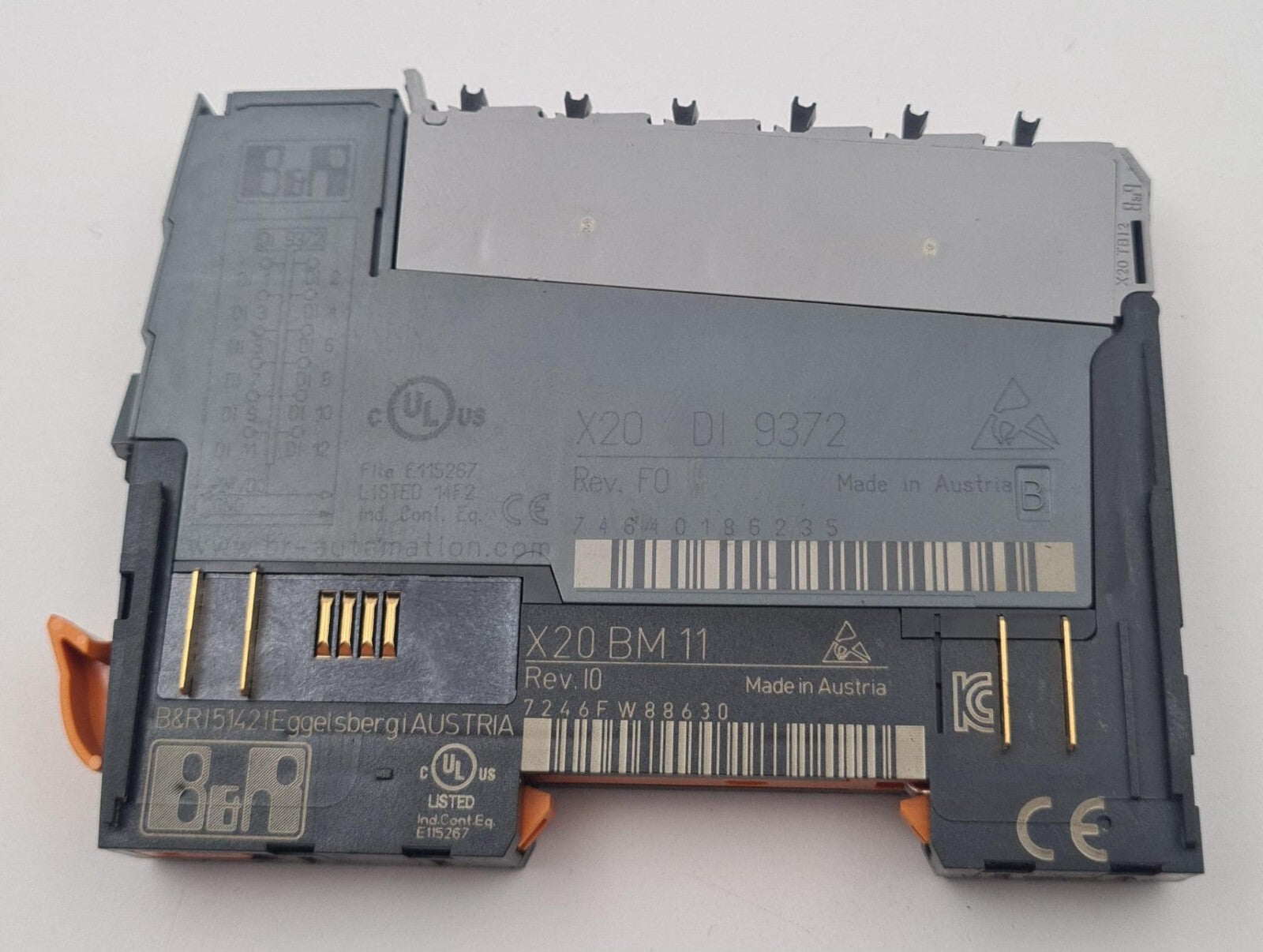 B&R Automation X20 DI 9372 Digital Control Module W/ X20 BM 11