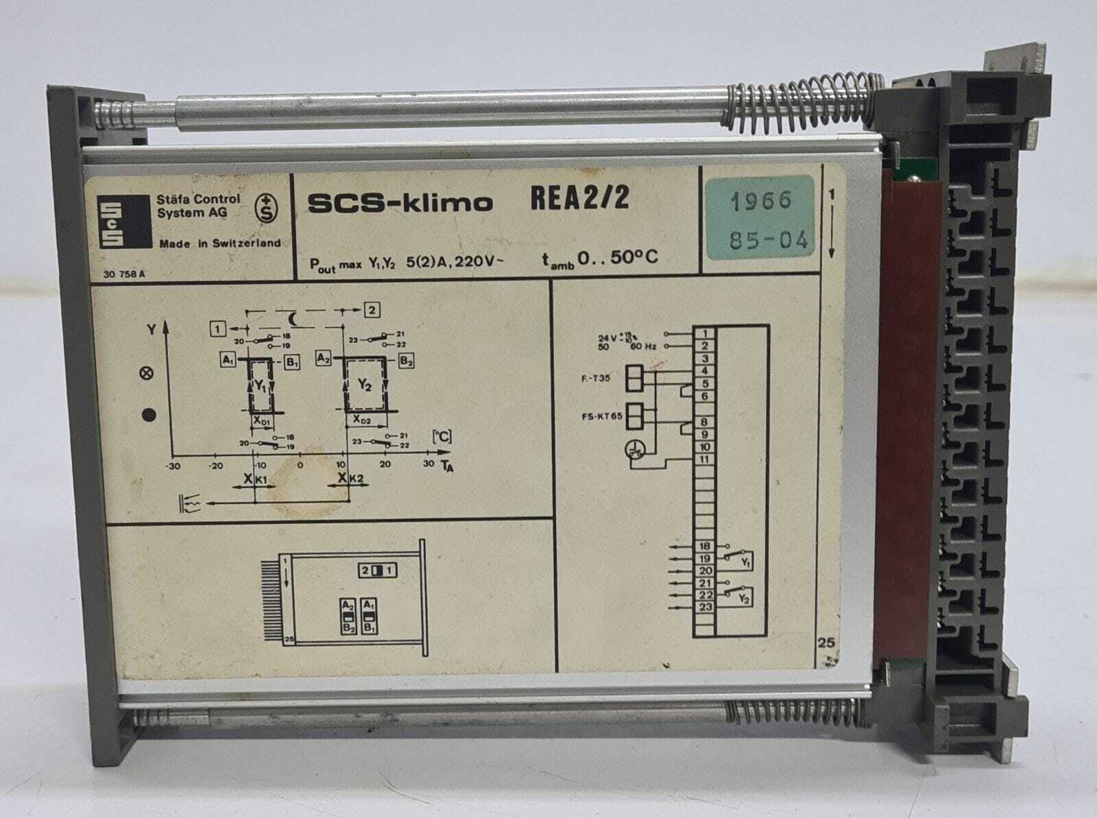 SCS-klimo Stafa Control System AG Board REA 2/2 REA2/2 - FOR PARTS