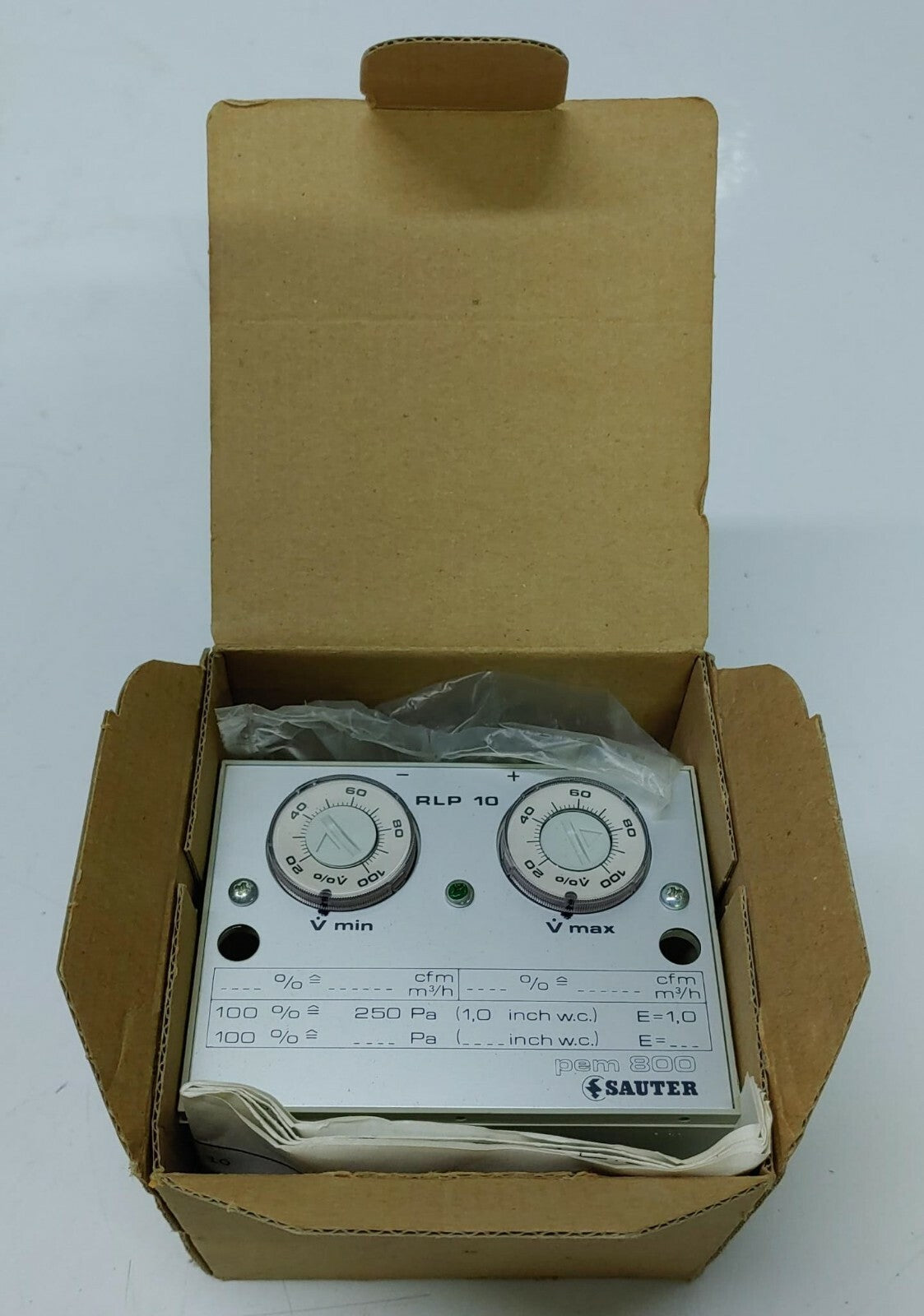 Sauter RLP10 F001 Pneumatic volume flow controller pem 800