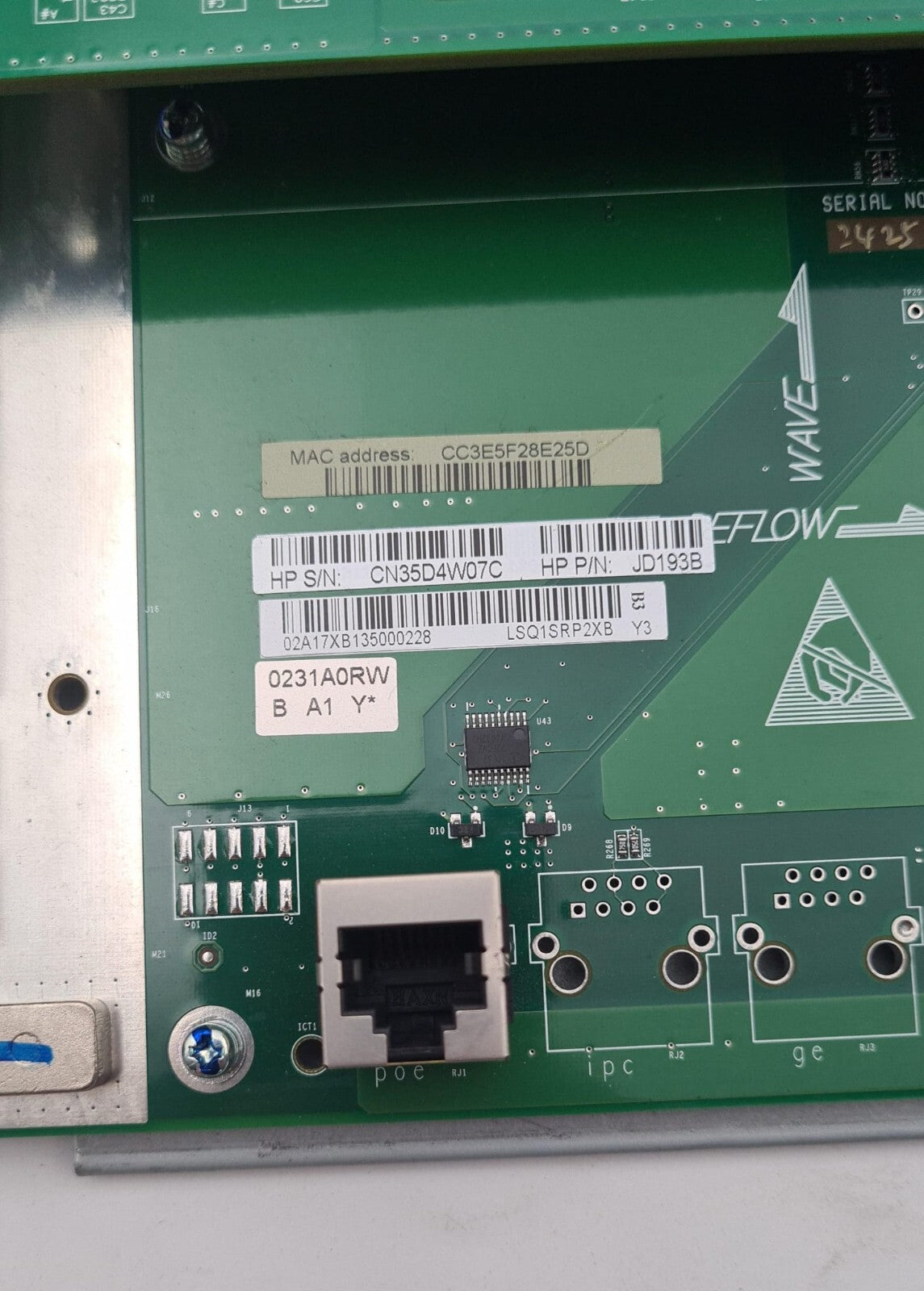 HP Salience VI-10GE LSQ1SRP2XB0 JD193B Switch Module LSQ1SRP2XB LSQ1SFCXB