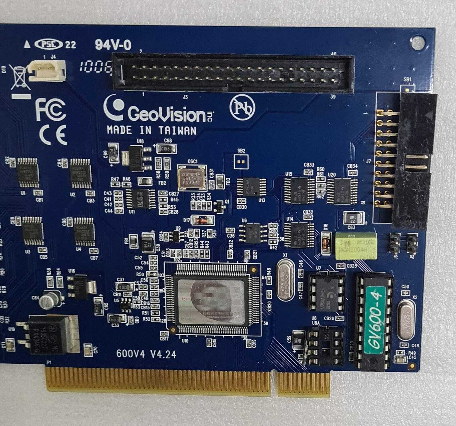 GeoVision 600V4 V4.24 / V4.22 GV-600 GV600-4 4-Channel PCI Capture Card