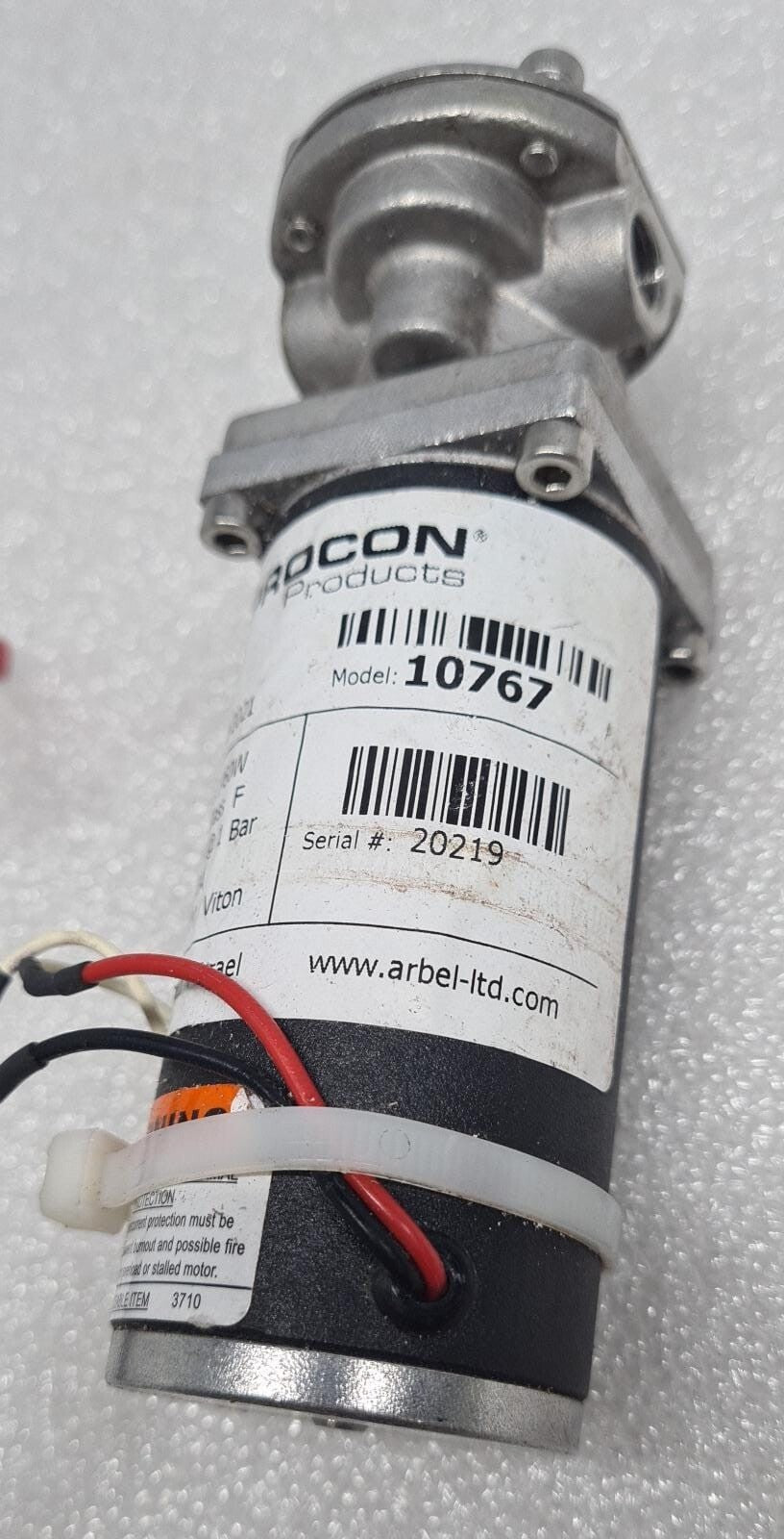 PROCON PRODUCTS Gear Pump 10767 60W 24VDC 3A 1 Bar