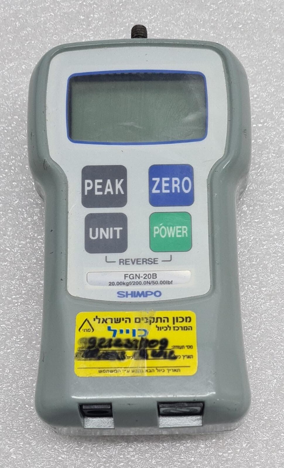 SHIMPO FGN-20B DIGITAL FORCE GAUGE