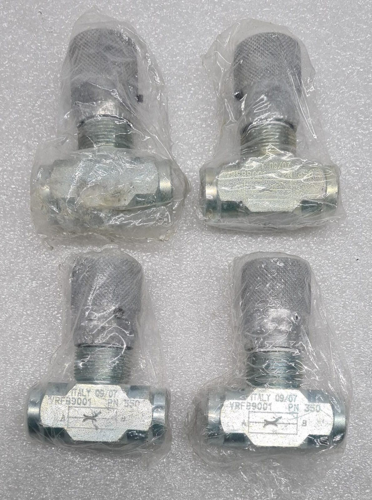 [LOT OF 4] BSP Bondioli & Pavesi VRFB9001 350 Bi-Directional Flow Control Valve