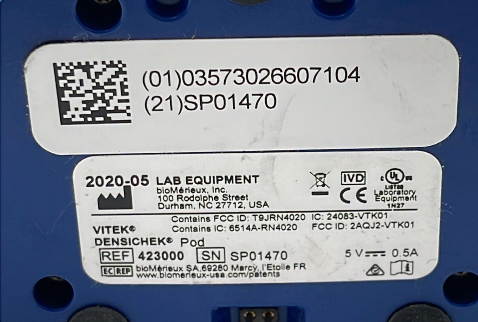 Biomerieux Vitek Densichek Pod 423000