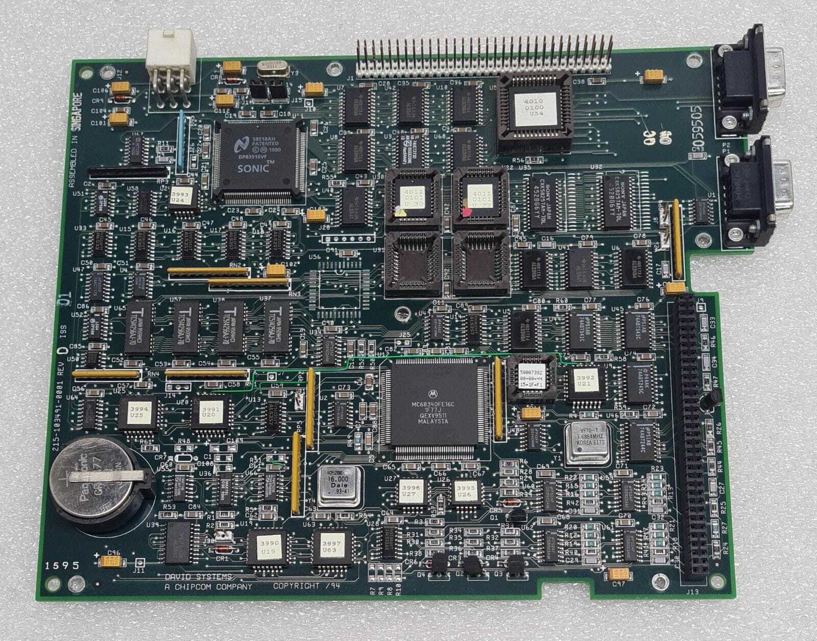 David Systems CHIPCOM 215-103491-0001 Circuit Board PCB 210-103491-0001