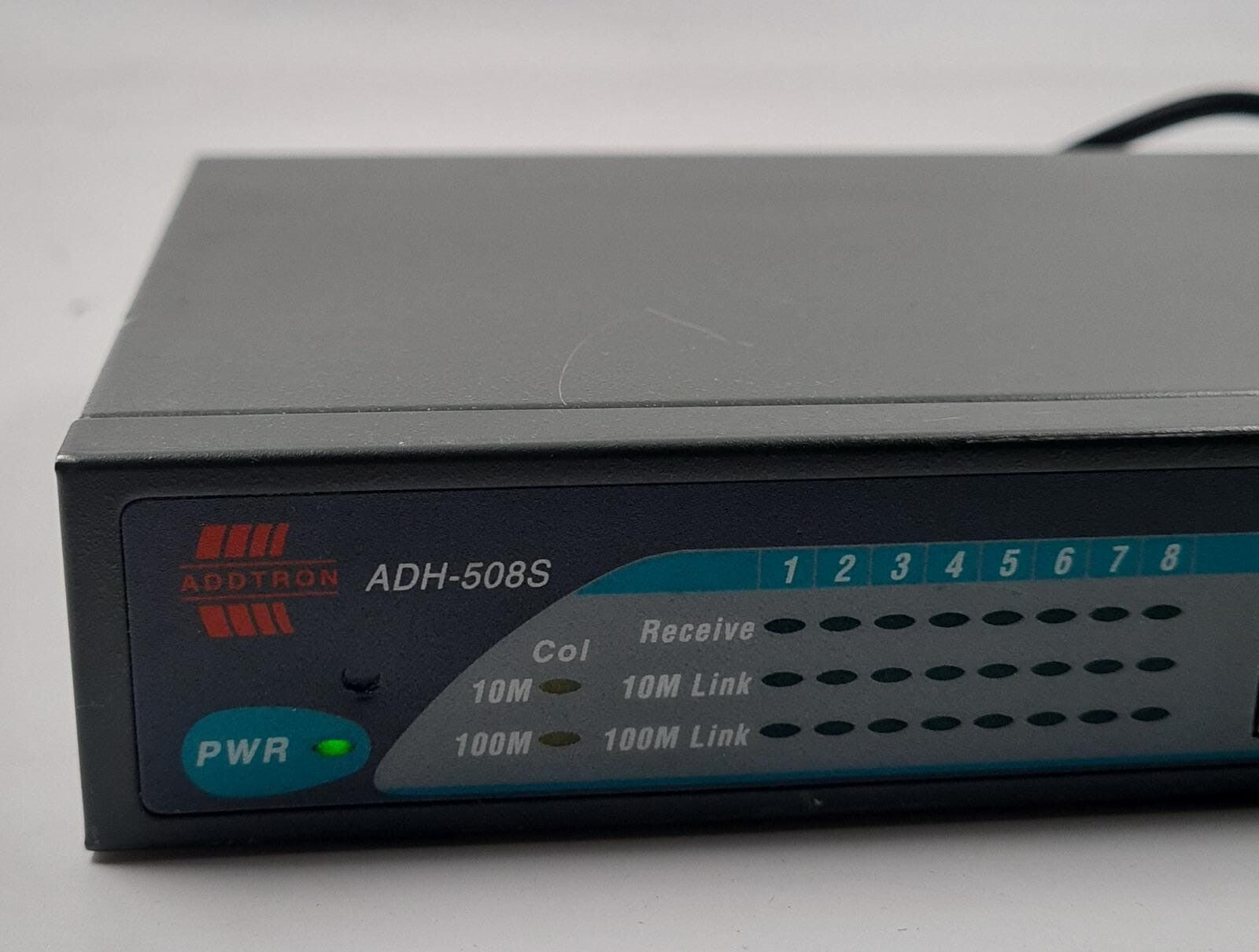 ADDTRON ADH-508S 8-Port 10/100 Mbps Repeater Dual Speed External Hub Ethernet