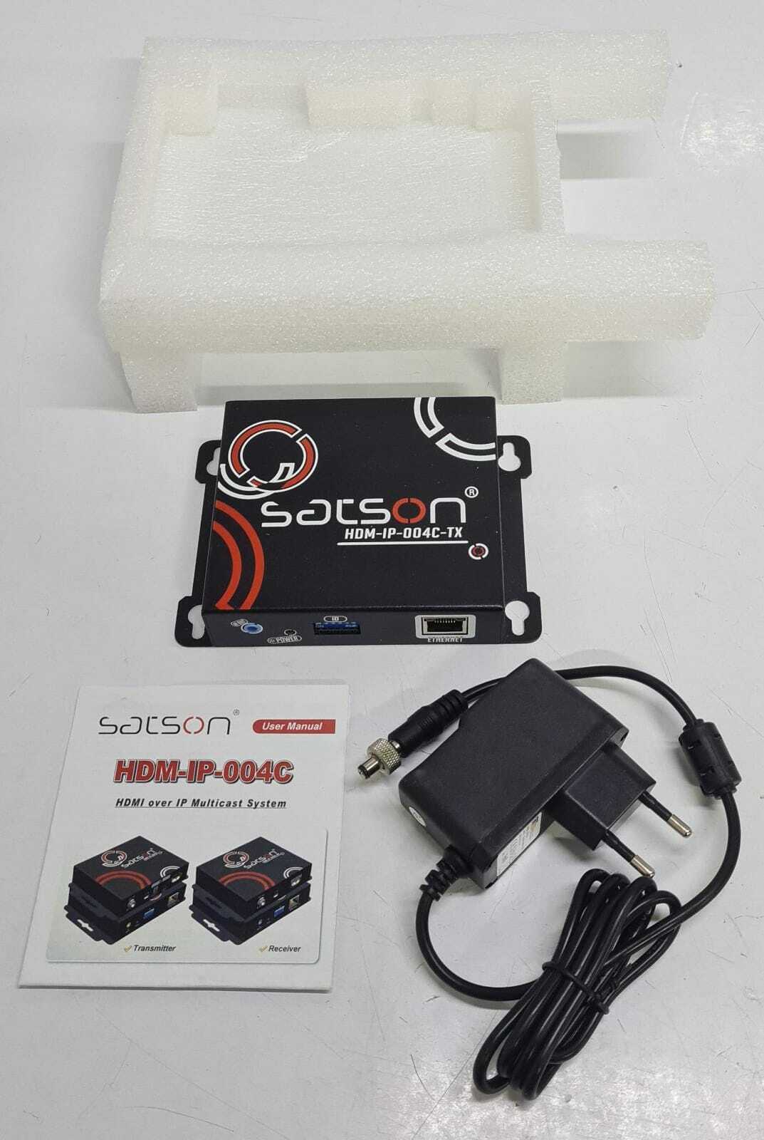 NEW - Satson HDM-IP-004C-TX HDMI Over IP Multicast System W/ Power Supply CP0520