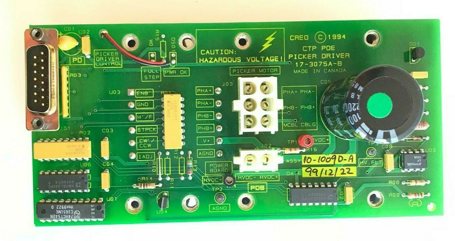 CREO SCITEX CTP PDE PICKER DRIVER 17-3075A-B (10-1009D-B) NEW
