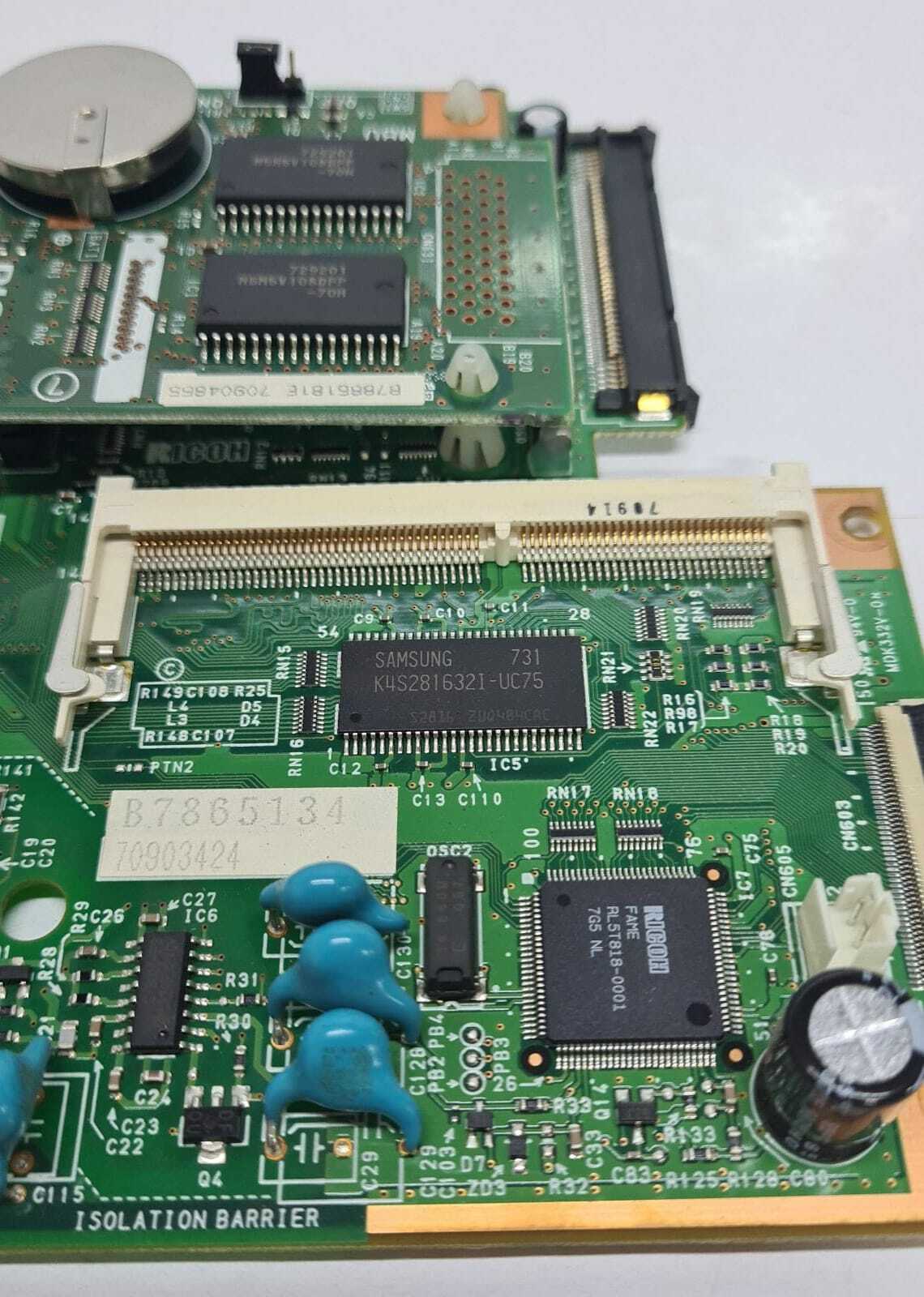 RICOH Aficio MP C2500 PWB B7865134 70903424 B7865181E Photocopier Fax Card
